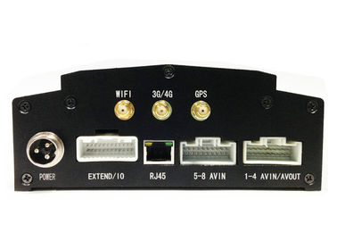 4-kanałowy / 8-kanałowy mobilny rejestrator pojazdu, bezprzewodowa karta SD 3G H.264 DVR Sterowanie PTZ