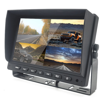 7-calowy 9-calowy 10-calowy monitor samochodowy AHD Wbudowany rejestrator DVR dla systemu 4 kamer