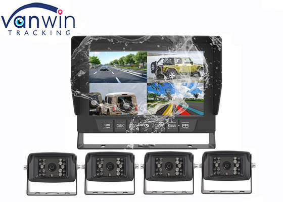 Wodoodporny monitor samochodowy AHD Quad z IP69 7 cali