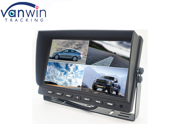 4-kanałowy podzielony ekran Quad Security Surveillance Recorder Kamera DVR Monitor samochodowy 10,1 cala