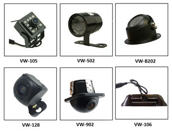 Rejestrator ukrytych kamer Taxi pojazdu, widok z przodu lub kamera cofania z 6 światłami podczerwieni
