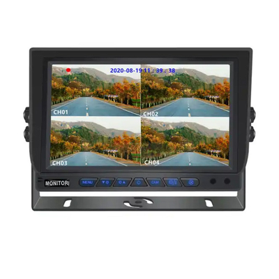 7 cali 1024*600 AHD Monitor Quad Display Samochód Ciężarówka System kamer bezpieczeństwa z funkcją rejestracji