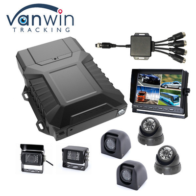 4G Mobilny NVR 1080P AHD DVR samochodowy 8CH HDD+SD Karta WIFI GPS z kamerami IP
