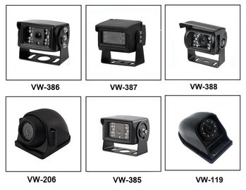 4-kanałowy monitor samochodowy TFT DVR 7 cali z 4 kamerami / funkcją nagrywania dla ciężarówki