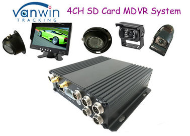 Black Box HD 4CH Karta SD Mobilna nagrywarka DVR Obsługa 256 GB, podwójne gniazda kart SD