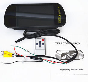 7-calowy wyświetlacz przedniej szyby samochodu TFT LCD Monitor Mirror Monitor z 2 wejściami wideo