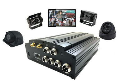 Cyfrowy rejestrator wideo G-sensor przenośnego pojazdu 4-kanałowy rejestrator HDD z CE / FCC