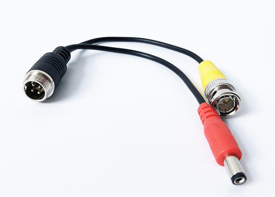 MDVR 4-pinowy męski na BNC męski kabel DC o długości 23 cm do kamery samochodowej