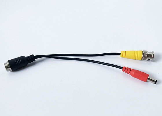 MDVR 4-pinowy męski na BNC męski kabel DC o długości 23 cm do kamery samochodowej