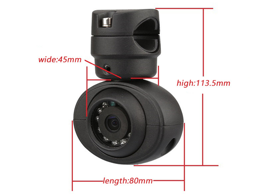1080P Wodoodporna kamera do nadzoru magistrali Widok z przodu z regulowanym wspornikiem do rejestratora DVR MDVR