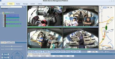 H.264 Dual SD 4 Kamera Car DVR CCTV do zarządzania ulotką Bus