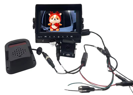 1080P HD BSD Wykrywanie martwego punktu Pomoc AI Kamera Alarm dźwiękowy i świetlny z 7-calowym monitorem