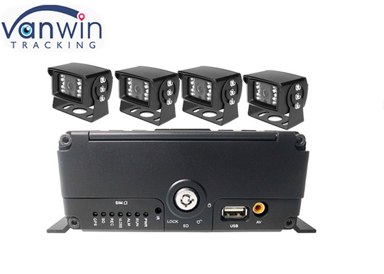 4ch 4G GPS WIFI H.265 HDD mobilny rejestrator samochodowy dvr dla zarządzania flotą pojazdów