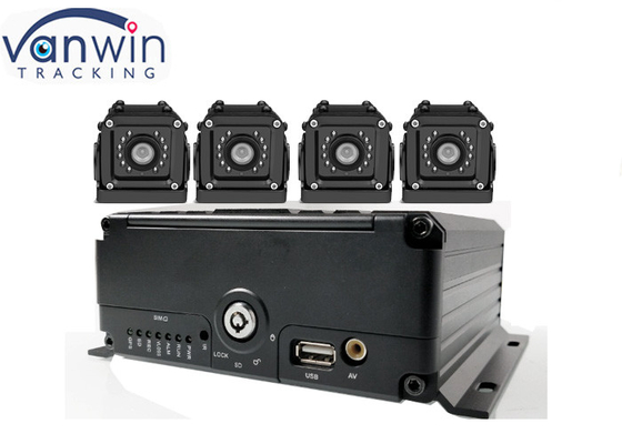 4ch 4G GPS WIFI H.265 HDD mobilny rejestrator samochodowy dvr dla zarządzania flotą pojazdów