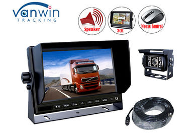 Cyfrowy 3-kanałowy samochodowy monitor LCD do kamer AHD, 10,1 cala