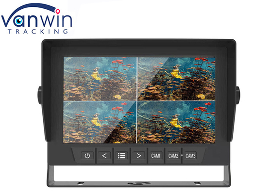 IP69K Wodoodporny monitor samochodowy z widokiem z tyłu samochodu ciężarowego 7 cali z 4 podziałami