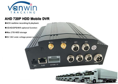 HDD 4ch Hybrid MDVR 3G 4G GPS WIFI darmowe oprogramowanie CMS z ekranem LCD do autobusu szkolnego / taxi / ciężarówka