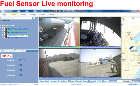 1080P HD mobilny system CCTV DVR z czujnikiem paliwa Fleet Tracking System