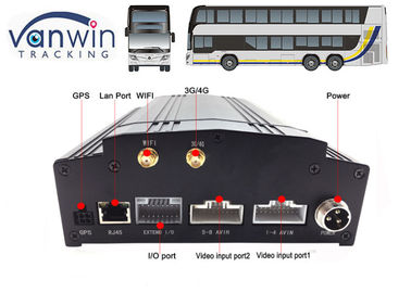 8 kanałowy rejestrator samochodowy DVR Wbudowany system 3G / 4G / WIFI / G-Sensor DVR dla magistrali