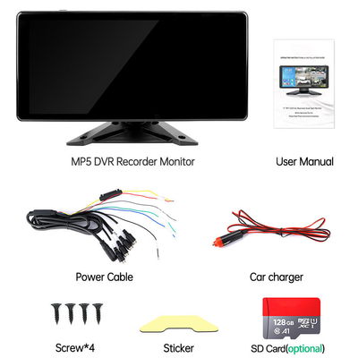 System AI DVR samochodowy BSD Alarm 360° 4CH 10,36 cali Monitor z rejestratorem dla ciężarówki