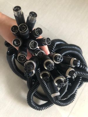 Dostosowanie akcesoriów DVR M12 4pin Kobieta / Mężczyzna Do RCA / BNC Konektor prądu stałego / Kable adaptera