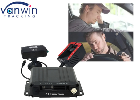 4 kanały 1080P Pojazd GPS 4G WIFI AI BSD DSM ADAS MDVR dla autobusu