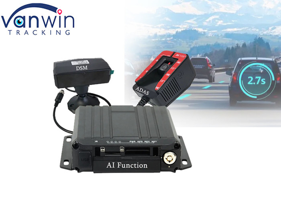 4 kanały 1080P Pojazd GPS 4G WIFI AI BSD DSM ADAS MDVR dla autobusu