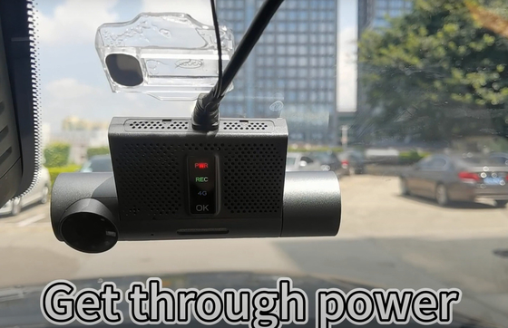 Mini rozmiar przenośny czarny pudełko samochodowe 2CH z funkcją 3G / 4G WIFI GPS dla taksówki