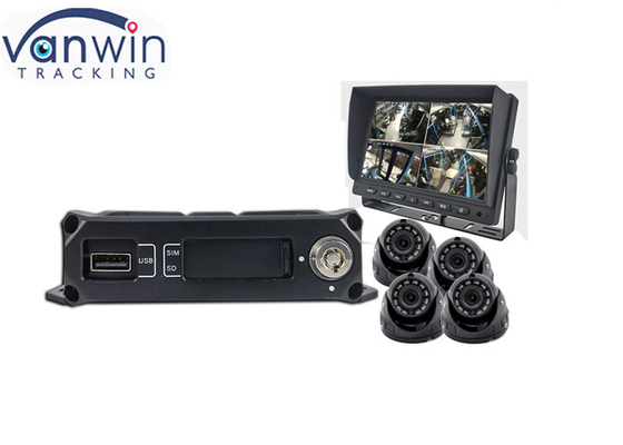 720p AHD 1080P 4G GPS 4CH mobilne systemy DVR dla autobusów ciężarowych