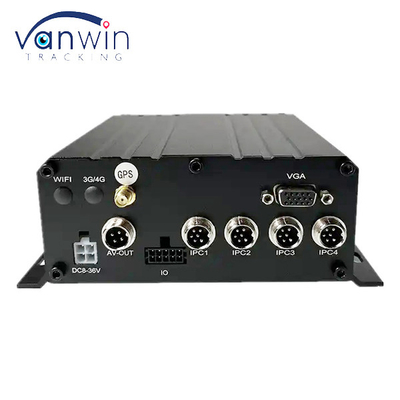 4CH 1080P AHD 3G 4G WIFI I GPS SD HHD Mobilny NVR dla autobusów / ciężarówek / taksówek