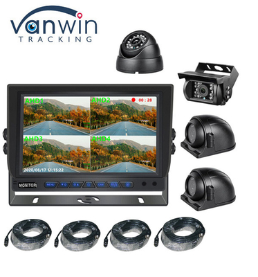 9calowy monitor samochodowy AHD HD Screen Bus Security Ahd 960P Quad View Monitor samochodowy dla przyczepy ciężarowej