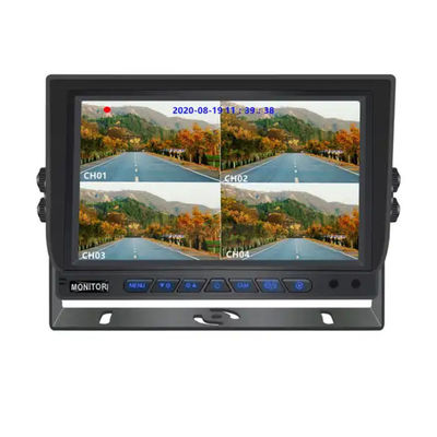 9calowy monitor samochodowy AHD HD Screen Bus Security Ahd 960P Quad View Monitor samochodowy dla przyczepy ciężarowej