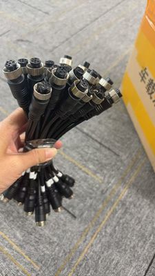 Kabel adaptera lotniczego Podwójne 4-stykowe złącze męskie na 6-stykowe złącze żeńskie dla 2 kamer