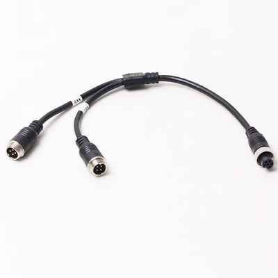 6-Pin Aviation Kobieta do podwójnej 4P męski Adapter lotniczy Kabel do systemu bezpieczeństwa pojazdu