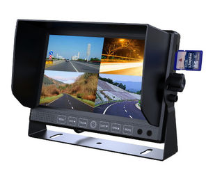 7-calowy panoramiczny monitor LCD 4-kanałowy rejestrator z podstawką i quadami do samochodów dostawczych i ciężarowych