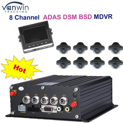 1080P H265 DUAL SD Card 8 Channel Mobile DVR z dyskiem HDD Max 2TB dla taksówek