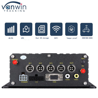 4G GPS WIFI Dual SD Card 4 Channel MDVR 1080P HDD AI DVR dla autobusów Floklift