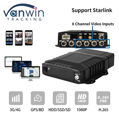 4G Starlink 1080P AHD 8 kanałów Samochody CCTV MDVR GPS 4G WIFI System kamer Mobilny DVR