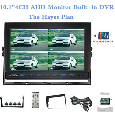 10.1 cali AHD Quadripation Monitor Na pokładzie monitorujący ekran wyświetlaczy