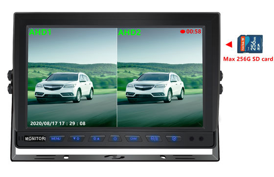 10.1 cali AHD Quadripation Monitor Na pokładzie monitorujący ekran wyświetlaczy