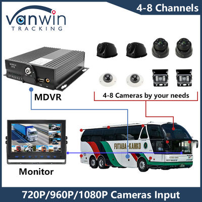 AHD 8CH HDD Remote Control Mobile DVR 1080P 4g Funkcja GPS Monitoring bezpieczeństwa pojazdu Cmsv6 MDVR