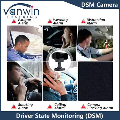 DMS 4G GPS Full HD Monitoring Truck Camera Fatigue Anti Sleep Safety Material Kierowca