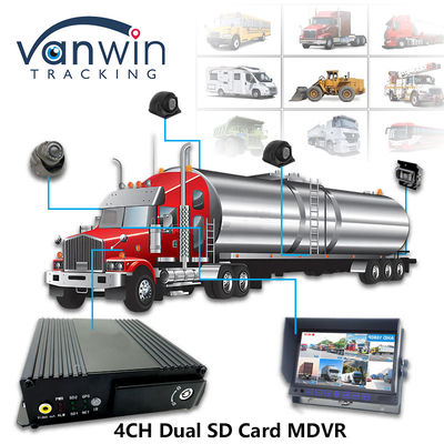 MAX 512GB Dual SD Card Storage 4CH Mobile DVR Z 4G GPS 1080P Full HD SD Card Mdvr