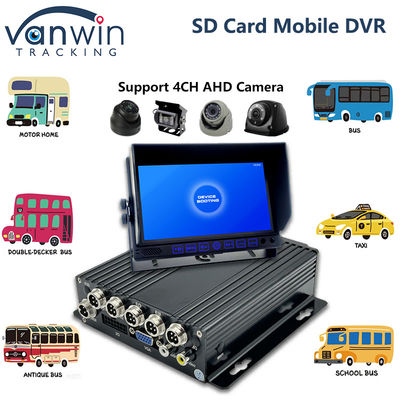 Mini Size Add Msata SSD Wspierany 4CH Mobilny DVR 4G Pojazd GPS Śledzenie MDVR