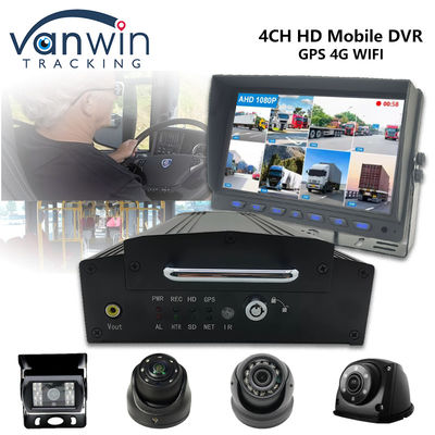 4 kanały HDD SSD Mobilny DVR 1080P 4G Wi-Fi GPS MDVR Pojazd Kamera Samochód System CCTV
