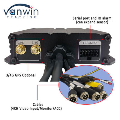 H.264 4CH HD 1080P Mobilny DVR 4G GPS WIFI Karta SD MINI MDVR Do monitorowania wideo samochodów