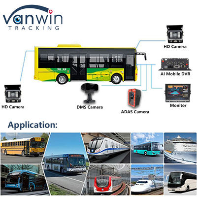 4CH 5G CMSV6 System AI Mobile DVR z GPS ADAS BSD DMS H.265 MDVR dla monitorów CCTV samochodowych