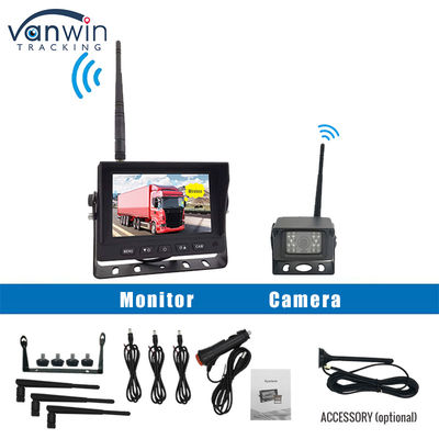 5-calowy cyfrowy HD DVR bezprzewodowa kamera samochodowa monitor system czterokątny ekran