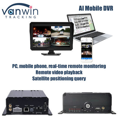 4CH 1080P AI Funkcja Mobilny DVR ADAS DMS Kit DVR 4G GPS SD HDD MDVR Systemy Pojazd