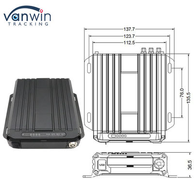 OEM ODM Real Time 4CH GPS Mobile DVR z 4G 1080P WiFi Dual SD Card MDVR dla autobusu